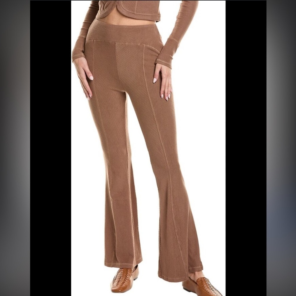 NWT Area Stars Brown Ribbed Flared Pants